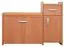 Bench with Storage | Shoe Cabinet Pamanukan 21 | Alder Finish | 87 x 90 x 31 cm | Modern Design