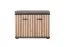 Ringerike 14 Shoe Cabinet with Seat Cushion, Color: Anthracite / Artisan Oak - Dimensions: 53 x 60 x 32 cm (H x W x D), with two compartments