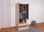 Teen's Room - Chiny 03 Hinged-Door Cabinet / Wardrobe, Color: Oak / Gray - Dimensions: 190 x 80 x 50 cm (H x W x D)