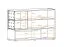 Elegant Chest of Drawers Bjordal 44 | Oak Wellington/Grey | LED Lighting | 77 x 120 x 40 cm