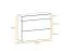 Shoe Rack with Two Flaps Pollestad 14 | Oak Wotan/White | 80 x 100 x 30 cm | 1 Drawer | Space-Saving Hallway Storage
