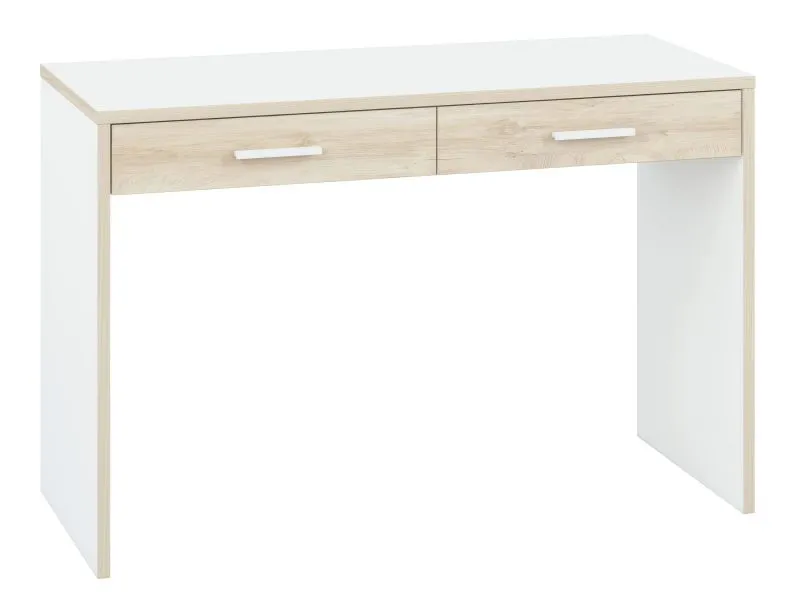 Children's Desk Forks 07 | Oak / White | 79 x 120 x 51 cm | 2 Drawers | Modern Kids Study Table
