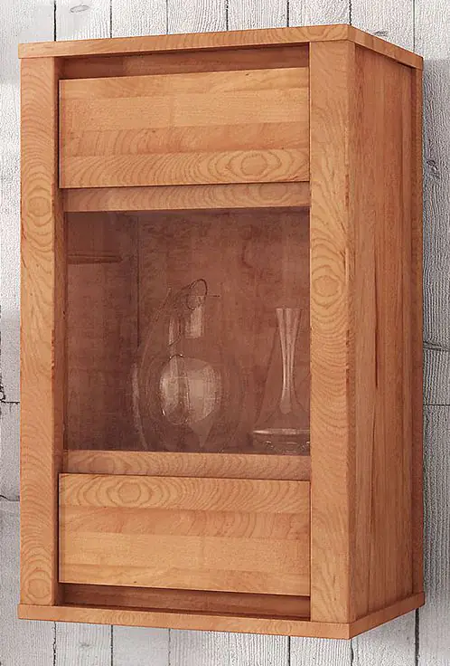 Wall cabinet Tasman 25 solid core beech oiled - Measurements: 76 x 45 x 35 cm (H x W x D)