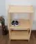 Shoe Rack Storage Junco 57D, solid pine, clearly varnished - H86 x W50 x D30 cm