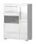 Display case Garim 14, Colour: White high gloss - 123 x 90 x 40 cm (h x w x d)