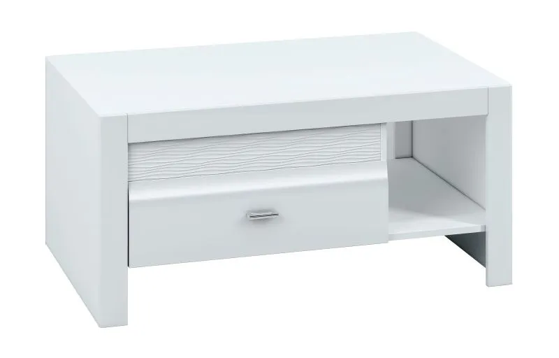 Coffee Table Heber 12 | White / Glossy White | 108 x 69 x 52 cm | Modern Lift Design