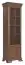 Display case Sentis 17, Colour: Dark brown - 193 x 58 x 40 cm (H x W x D)