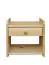 Bedside table solid, natural pine wood Junco 126 - Dimensions 40 x 40 x 27 cm