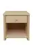 Bedside table solid, natural pine wood Junco 127 - Dimensions 43 x 40 x 35 cm
