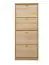 Shoe cabinet solid, natural pine wood Junco 211 - Dimensions 150 x 58 x 30 cm