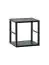Small square bookcase Nodeland 05, color: black - Dimensions: 31 x 30 x 25 cm (H x W x D)