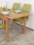 Dining table Wooden Nature 116 solid oiled Oak - 120-160 x 80 cm (W x D)