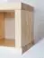Wall shelf solid, natural pine wood Junco 283D - Dimensions 15 x 15 x 12 cm