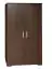Hinged door cabinet / Wardrobe Estero 06, Colour: Wenge - 180 x 100 x 60 cm (H x W x D)
