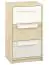 Children's room - Chest of drawers Greeley 11, Colour: Beech / White / Grey Light - Measurements: 93 x 54 x 40 cm (h x w x d), with 3 drawers