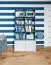 Children's room - Shelf Skalle 03, Colour: Blue - Measurements: 142 x 94 x 35 cm (h x w x d)