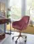 Apolo 117 Swivel Chair | Pink Velvet & Gold Base | Ergonomic Shell Seat | Adjustable Height | Premium Comfort