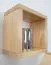 Wall shelf solid, natural pine wood Junco 283C - Dimensions 20 x 20 x 12 cm