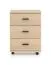 Rolling Cabinet | Color: Lindberg Oak | 3 drawers | 46 x 41 x 64 cm | for the office and home office | lockable | soft-close feature | ABS edges