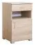 Bedside Table Grogol 22 | Sonoma Oak | 60 x 40 x 40 cm | 1 Drawer & Door | Modern Storage