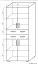 Cabinet Garut 32, Colour: Sonoma Oak - Measurements: 194 x 80 x 40 cm (H x W x D)