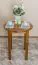 Round Solid Pine Table | Oak Color | 60 cm Diameter | 75 cm Height | Modern Design