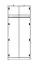 Children's room - Hinged door cabinet / Wardrobe Sallingsund 01, Colour: Oak / White / Anthracite - Measurements: 191 x 80 x 51 cm (H x W x D), with 2 doors and 1 compartment