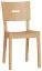 Solid oak chair, color: oak - Dimensions: 86 x 43 x 50 cm (H x W x D)