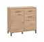 Modern Chest of Drawers with Two Doors | Artisan Oak Finish | 1 Drawer | 4 Compartments | 90 x 93 x 40 cm | ABS Edge Protection
