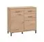 Modern Chest of Drawers with Two Doors | Artisan Oak Finish | 1 Drawer | 4 Compartments | 90 x 93 x 40 cm | ABS Edge Protection