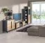 Suspended Wall Shelf Amanto 9 | Black / Ash | 15 x 90 x 18 cm | Modern Storage Solution