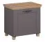 Bench with Storage Space | Shoe Cabinet Cuenca 09 | Oak/Grey | 60 x 60 x 39 cm | Space-Saving Entryway Solution