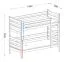 Milo 19 Children's Bed / Bunk Bed, includes 2 slatted bases and 2 drawers, in natural solid pine, sleeping surface: 80 x 190 cm, can be separated
