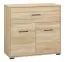 Chest of drawers Vacaville 23, Colour: Sonoma Oak Light - Measurements: 85 x 92 x 40 cm (H x W x D), with 2 doors, 1 drawer and 2 shelves