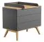 Changing Unit Naema | Grey / Oak Finish | 10 x 59 x 81 cm | Laminated Chipboard | Compatible with Naema 07 Chest