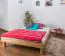 Futon bed / Solid wood bed Wooden Nature 04, heartbeech wood, oiled - size 140 x 200 cm