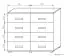 Kikori 21 chest of drawers, colour: Sonoma oak - Measurements: 103 x 120 x 40 cm (H x W x D)