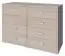Kerowagi 13 chest of drawers, colour: Sonoma oak - Measurements: 90 x 135 x 41 cm (H x W x D)