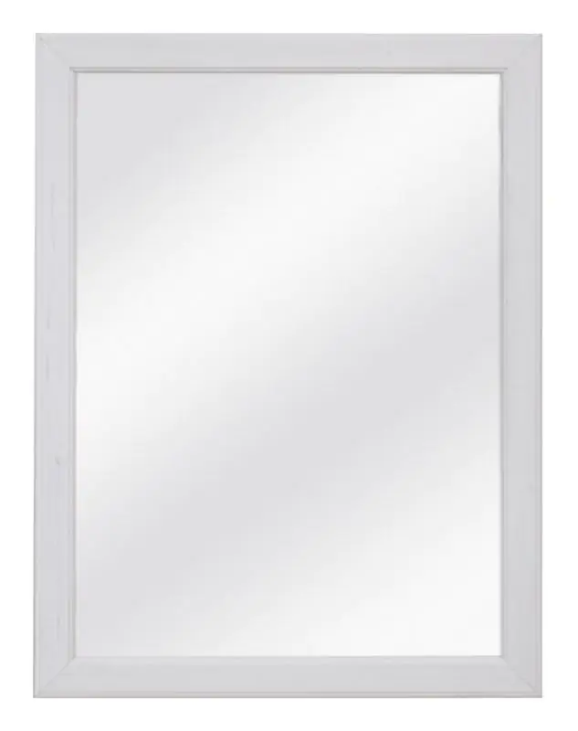 Mirror Bibaor 11, Colour: Oak white - 98 x 75 x 2 cm (H x W x D)