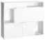 Chest of drawers Minnea 19, Colour: White - Measurements: 118 x 145 x 42 cm (h x w x d)