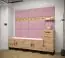 Elegant wall panel Colour: Pink - Measurements: 42 x 42 x 4 cm (H x W x D)