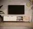 TV cabinet with three doors Fouchana 05, color: Beige / Viking oak - Dimensions: 53 x 203 x 39.5 cm (H x W x D)