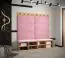 Elegant wall panel Colour: Pink - Measurements: 42 x 84 x 4 cm (H x W x D)