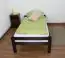 Single bed "Easy Premium Line" K1/1n, solid beech wood, chocolate brown - 90 x 190 cm