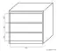 Popondetta 06 chest of drawers, colour: Sonoma oak - Measurements: 88 x 95 x 38 cm (H x W x D)
