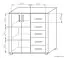 Chest of drawers Aitape 40, colour: dark Sonoma oak / light Sonoma oak - Measurements: 105 x 100 x 40 cm (H x W x D)