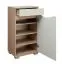 Chest of drawers Baeza 03, Colour: Oak Brown / Cream - 95 x 50 x 37 cm (h x w x d)