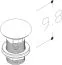 Drain valve for bathroom - wash basin Dhule 24, Colour: White matt
