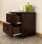 Bedside Chest of Drawers Solid Pine Walnut 002 | 2 Drawers | 43 x 43 x 33 cm | Premium Craftsmanship