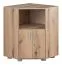 Corner Chest of Drawers Camprodon 14 | Artisan Oak Finish | 72 x 37 x 95 cm | Metal Handles | 3 Compartments
